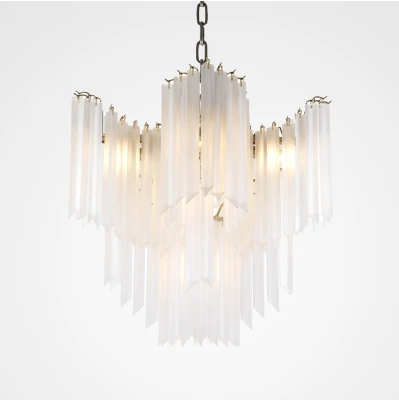 Подвесная люстра Chandelier Pulsar white glass