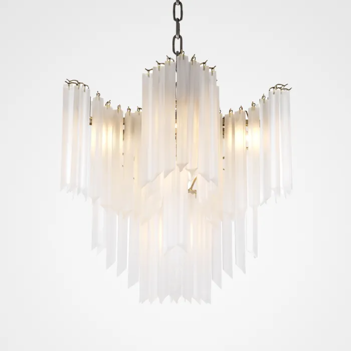Люстра Chandelier Pulsar white glass от ImperiumLoft
