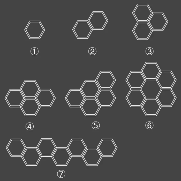 Светильник Hex 750 D50 от ImperiumLoft