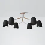 Люстра на штанге NOTCH D94 Black от ImperiumLoft