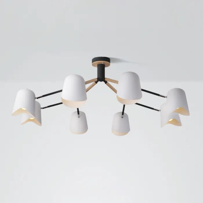Люстра на штанге NOTCH D110 White от ImperiumLoft