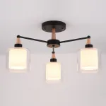 Люстра на штанге RICE D50 Black от ImperiumLoft