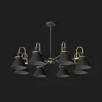 Люстра на штанге CODA D94 Black от ImperiumLoft