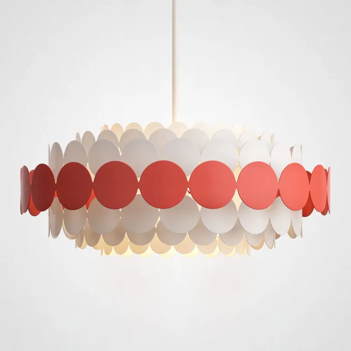 Люстра на штанге ASOLA D80 Red by ImperiumLoft от ImperiumLoft