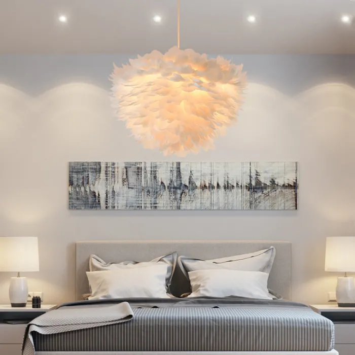 Люстра FEATHERS D70 White от ImperiumLoft