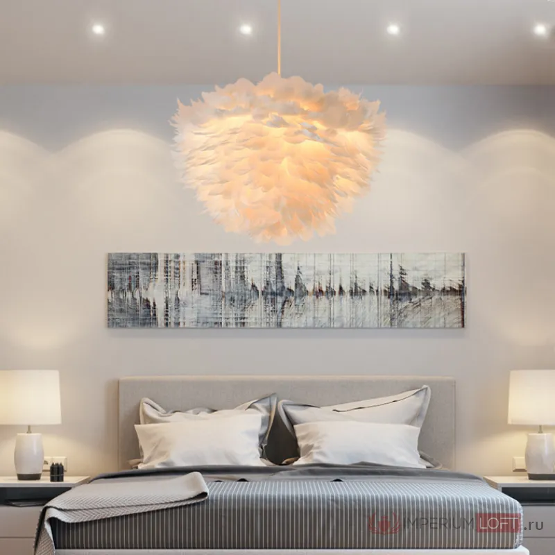 Люстра FEATHERS D70 Pink от ImperiumLoft