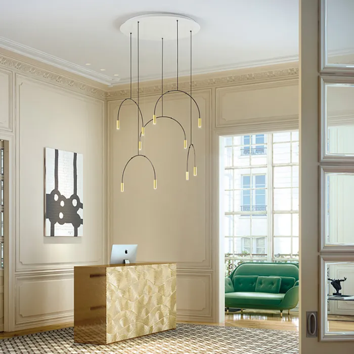 Подвесная люстра Volta Studio Black 4 от ImperiumLoft
