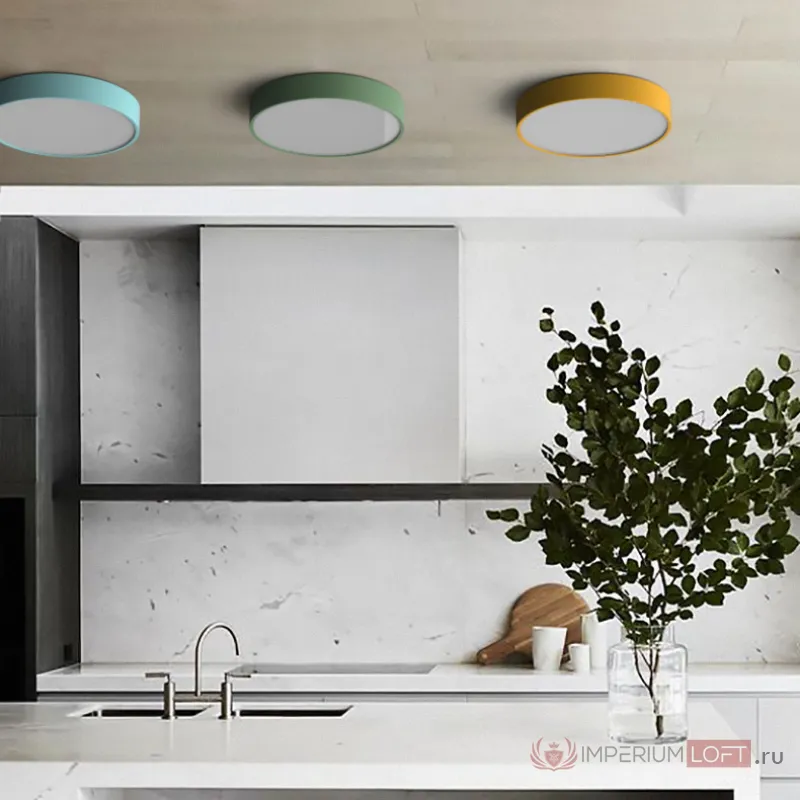 Потолочный светильник DISC COLOR D30 Blue от ImperiumLoft