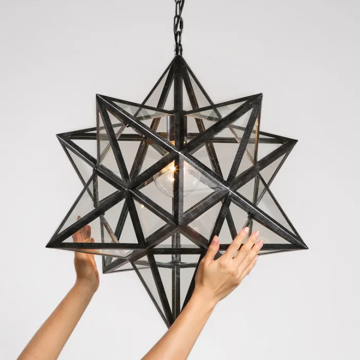 Люстра Black Star Clear Glass 50 см от ImperiumLoft