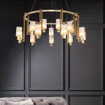 Подвесная кольцевая люстра KRISTEL D75 12 lamps от ImperiumLoft
