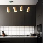 Подвесной реечный светильник BARREL B Green от ImperiumLoft