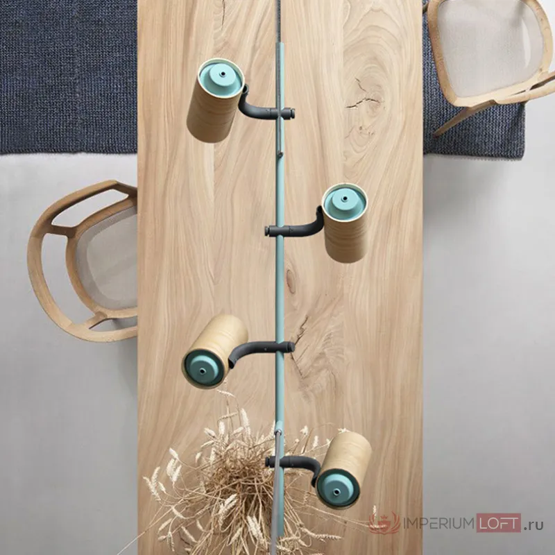 Подвесной реечный светильник BARREL B Blue от ImperiumLoft