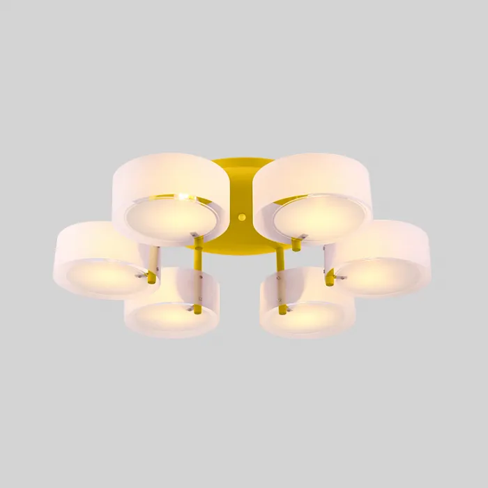 Потолочная люстра HEDDA D73 6 lamps Yellow от ImperiumLoft