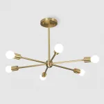 Люстра на штанге SPUTNIK D65 Gold