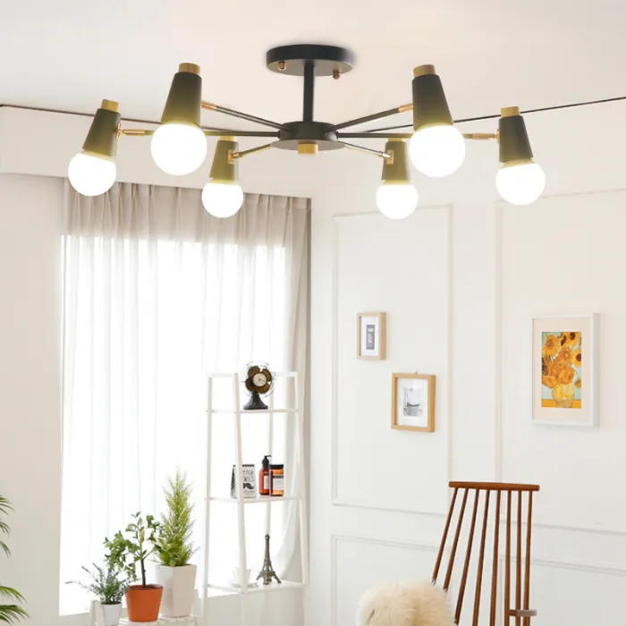Люстра на штанге ROTARY L3 Black от ImperiumLoft