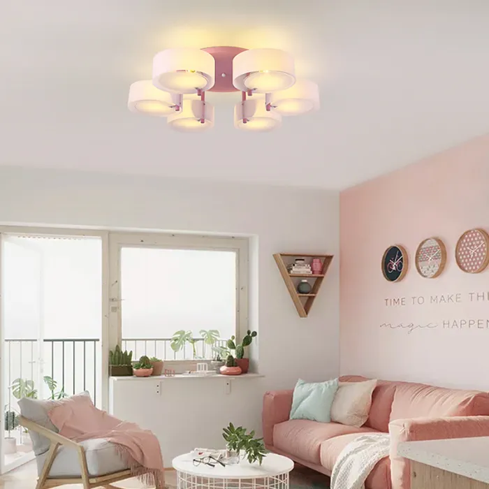 Потолочная люстра HEDDA D54 3 lamps Pink от ImperiumLoft