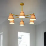 Потолочная люстра на штанге NATURA A GREEN 6 от ImperiumLoft