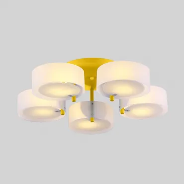 Потолочная люстра HEDDA D73 5 lamps Yellow от ImperiumLoft