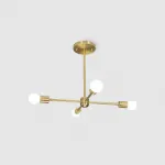 Люстра на штанге SPUTNIK D51 Gold