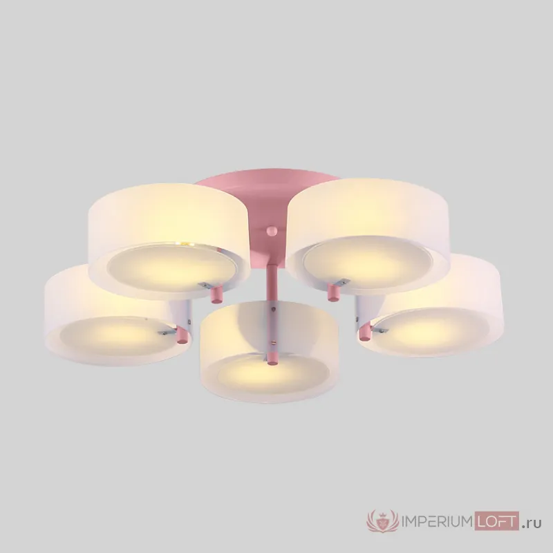 Потолочная люстра HEDDA D73 5 lamps Pink от ImperiumLoft