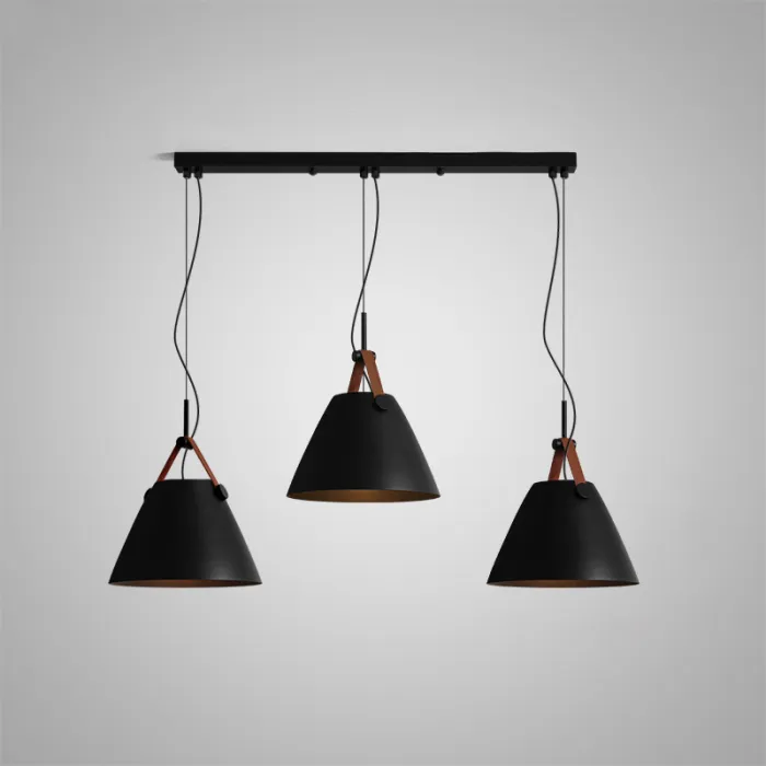 Подвесной светильник Strap A L3 Black от ImperiumLoft