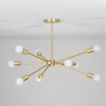 Люстра на штанге SPUTNIK D75 Gold
