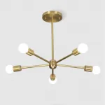 Люстра на штанге SPUTNIK D55 Gold