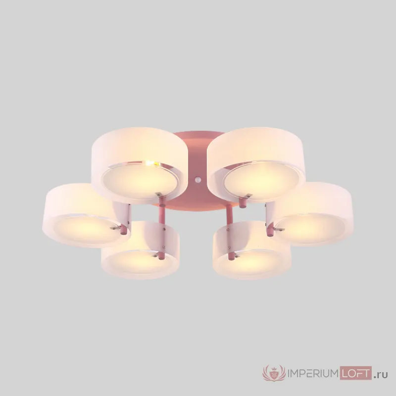 Потолочная люстра HEDDA D73 6 lamps Pink от ImperiumLoft