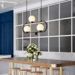 Подвесной реечный светильник HOOP L90 Латунь от ImperiumLoft