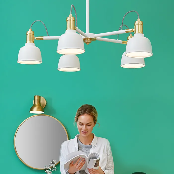 Люстра на штанге VINLAND CH D82 White от ImperiumLoft