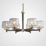 Подвесная люстра POT D70 6 lamps Transparent
