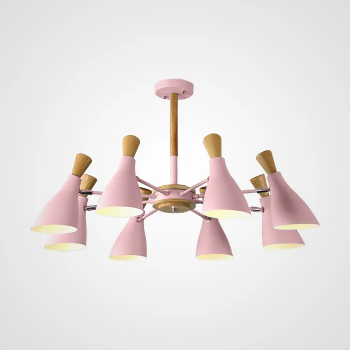 Люстра на штанге TUNE L8 Pink от ImperiumLoft
