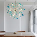 Люстра на штанге AGATE 8 Purple 18 от ImperiumLoft