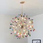 Люстра на штанге AGATE 8 Purple 18 от ImperiumLoft