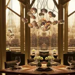 Дизайнерская люстра CAPSULES D60 Light wood от ImperiumLoft