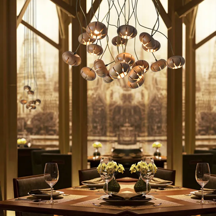 Дизайнерская люстра CAPSULES D60 Light wood от ImperiumLoft
