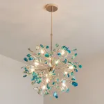 Люстра на штанге AGATE 8 Purple 18 от ImperiumLoft