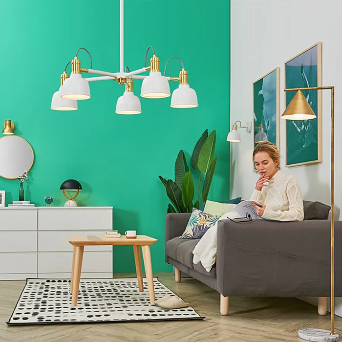 Люстра на штанге VINLAND CH D82 White от ImperiumLoft