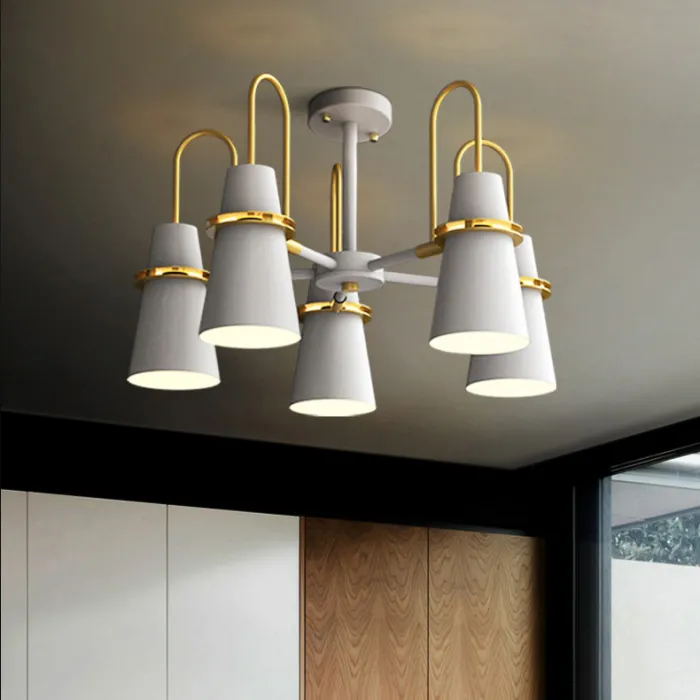 Люстра на штанге REINAR A D57 White от ImperiumLoft