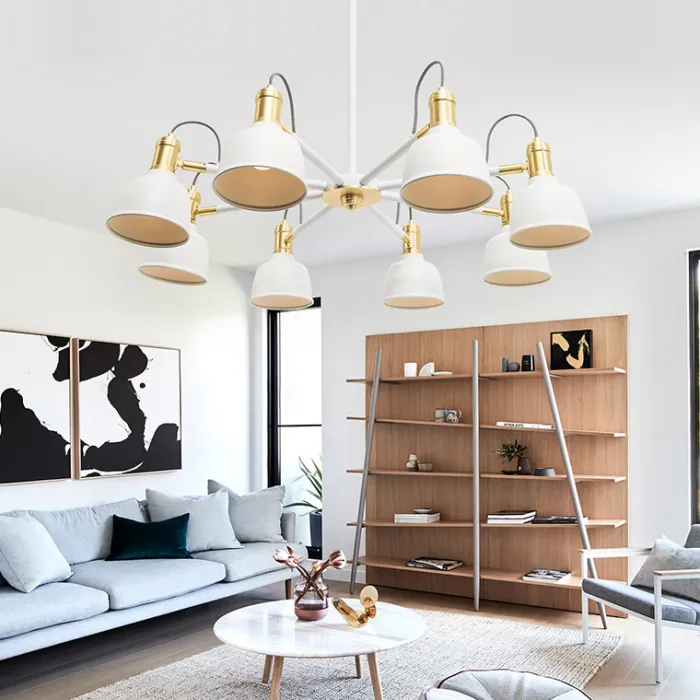 Люстра на штанге VINLAND CH D82 White от ImperiumLoft
