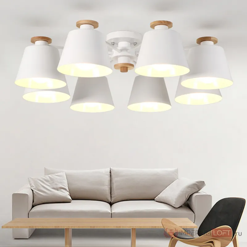 Люстра на штанге SCAD D80 Green от ImperiumLoft
