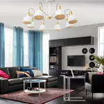 Люстра на штанге VINLAND CH D82 White от ImperiumLoft