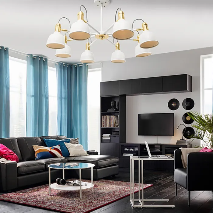 Люстра на штанге VINLAND CH D82 White от ImperiumLoft