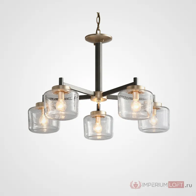 Подвесная люстра POT D70 5 lamps Transparent от ImperiumLoft