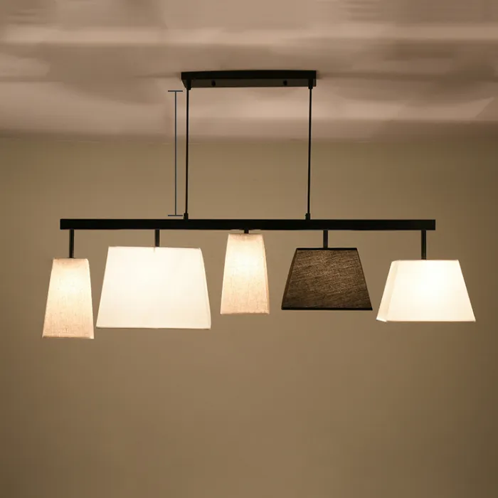 Подвесной светильник Parecchi Black L117 Round section от ImperiumLoft