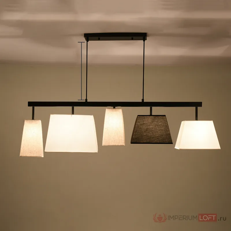 Подвесной светильник Parecchi Black L117 Square section от ImperiumLoft