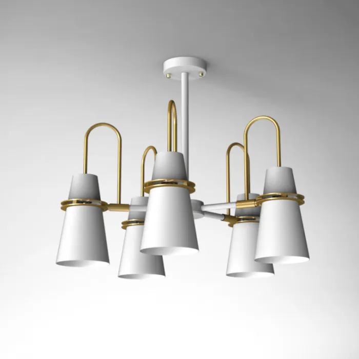 Люстра на штанге REINAR A D64 White от ImperiumLoft