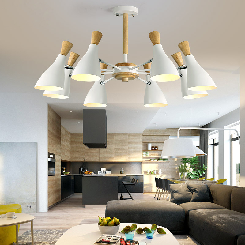 Люстра на штанге TUNE L8 Green от ImperiumLoft