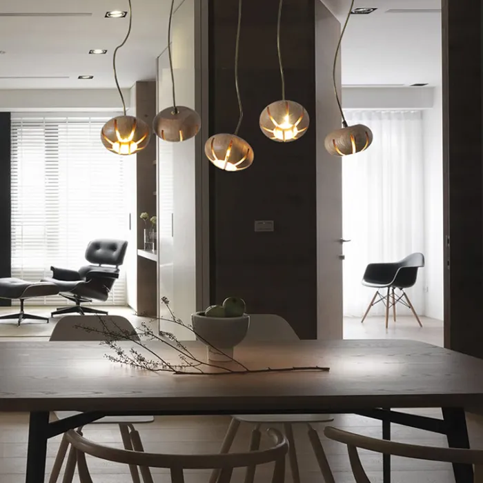 Дизайнерская люстра CAPSULES D60 Light wood от ImperiumLoft