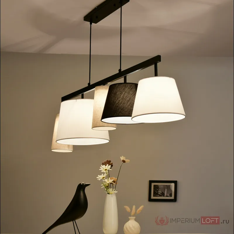 Подвесной светильник Parecchi Black L117 Square section от ImperiumLoft